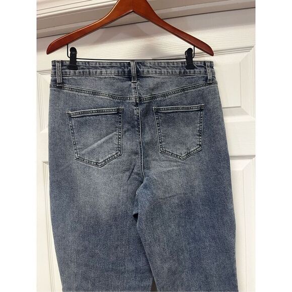 Fit To Figure The Straight Leg Distressed Jeans sz 16 NWT - Picture 8 of 8